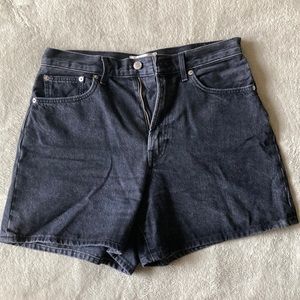 Everlane The A-Line Denim Short 29 Black